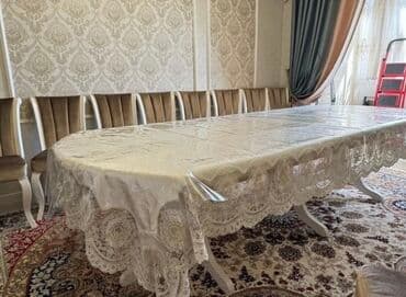 барные стулья столы: Стол для зала, Б/у, Не раскладной, Овальная — 4