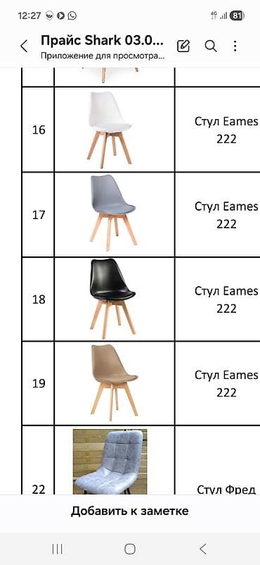 eames: Стул офисный/конференционный с мягкой спинкой и сиденьем - Тип — 3