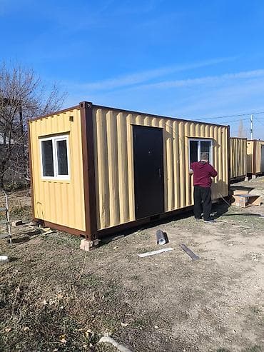 продаю вагончик: Мобильный контейнер серого цвета, выполненный из прочного материала — 7