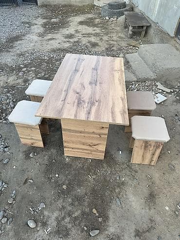 Столы: Кухонный стол, Новый, Прямоугольный, Нераскладной — 6