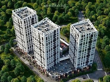 Квартиры: 1 комната, 47 м², Асанбай мкр 8 этаж, ПСО (под самоотделку) — 1