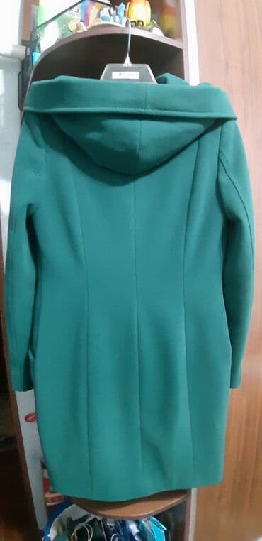 одежда оптом дордой: Пальто, Кромби, Осень-весна, Кашемир, По колено, С поясом, С капюшоном, Приталенная модель, S, M — 6