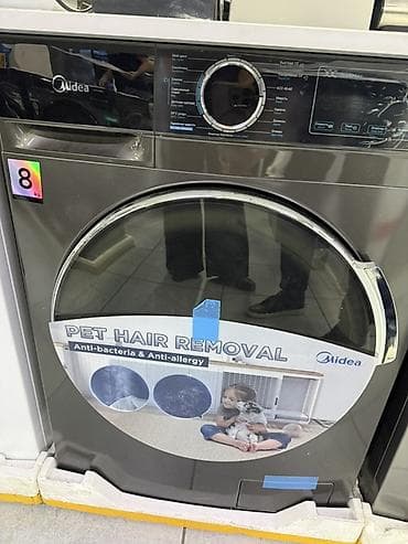 ыстралный машина: Стиральная машина Midea фронтальная, загрузка 8 кг. Ключевые — 1