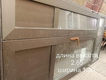 Алюминиевое остекление/окно-витрина с форточной створкой. торг есть