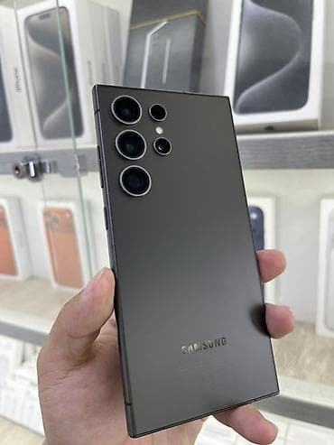 купить телефон в рассрочку без первоначального взноса: Samsung Galaxy S24 Ultra, цвет - Черный, 2 SIM — 1