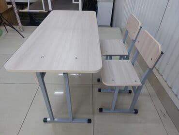 парт: Школьная парта с двумя стульями. Размеры Д*Г*В 110см*50см*60см — 2