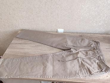 одежда для бокса: Брюки чинос с поясом на резинке и шнурком - Цвет: бежевый/песочный - — 3