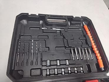 Курулуш жабдуулары: Аккумуляторная дрель‑шуруповерт Poltex BL Новый Полный комплект — 7