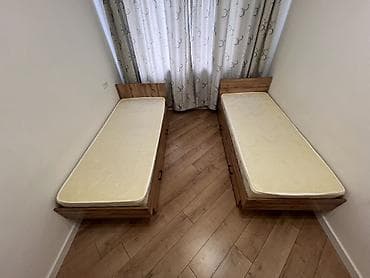 bunk bed: Односпальная кровать, С матрасом, длина - 200 см — 1