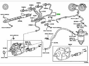 Топливная трубка 1kd prado 3.0 d4d at lalafo.kg Топливная трубка 1kd prado 3.0 d4d