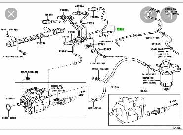 патрубок фильтра воздушного: Топливная трубка 1kd prado 3.0 d4d — 1