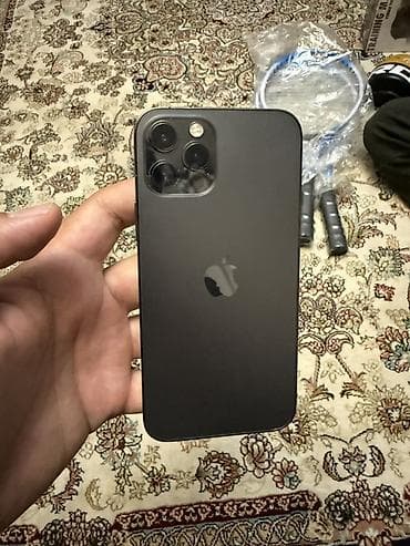 IPhone 12 Pro, Б/у, 256 ГБ, Графит, Чехол, 74 % at lalafo.kg IPhone 12 Pro, Б/у, 256 ГБ, Графит, Чехол, 74 %