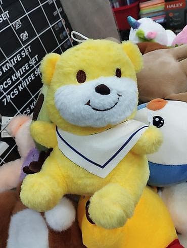 детские декоративные подушки: Мягкие игрушки-щенки и медвежонок - Плюшевые игрушки с большими — 4