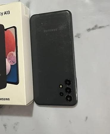 телефон сам: Samsung Galaxy A13, 32 ГБ, цвет - Черный — 1