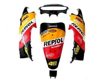 Комплект пластика(облицовка) Хонда Дио 34/35 Комплект пластика