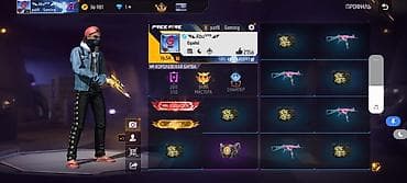 Игровой аккаунт Garena Free Fire. Основные данные: - Уровень профиля
