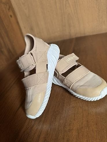 Балдардын кийим-кечелери жана бут кийимдери: Детские сандалии adidas Originals - Цвет: бежевый (нюд) с белой — 3