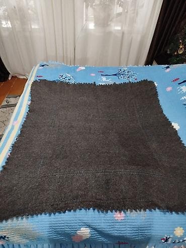 женская теплая дубленка: Пуховый платок/шаль ручной работы. Новая - Материал: козий пух с — 1