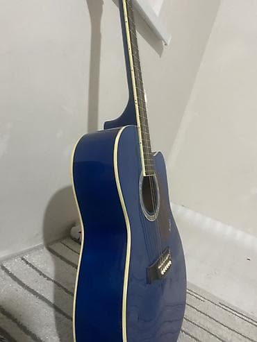 Стойки для музыкальных инструментов: Акустическая гитара Memphis (серия/модель на голове грифа), цвет синий — 3