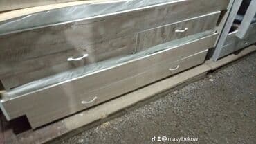 кровать двуспальная с ящиками: Односпальная кровать, Новый, С матрасом, длина - 190 см — 10