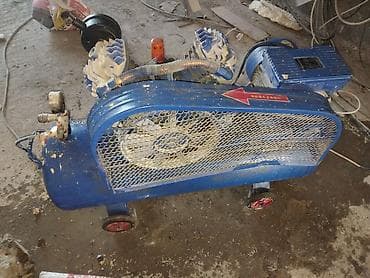 Компрессоры: Компрессор Для покраски, Электрический, Поршневой, Б/у — 1