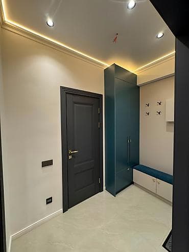 аст билдинг: 1 комната, 43 м², Асанбай мкр Элитка, 7 этаж, Евроремонт — 9
