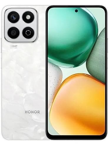 Apple iPhone: Honor X7c, Б/у, 128 ГБ, цвет - Белый, 2 SIM — 1