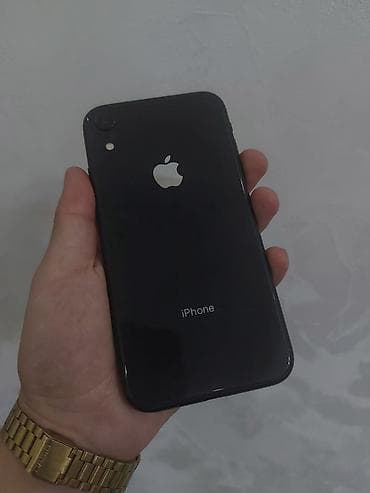 IPhone Xr, Б/у, 128 ГБ, Черный, Чехол, 97 %