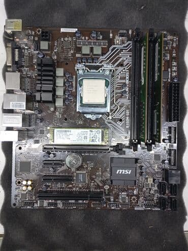 Материнская плата, Б/у, MSI, LGA1151, Micro-ATX, Для ПК at lalafo.kg Материнская плата, Б/у, MSI, LGA1151, Micro-ATX, Для ПК