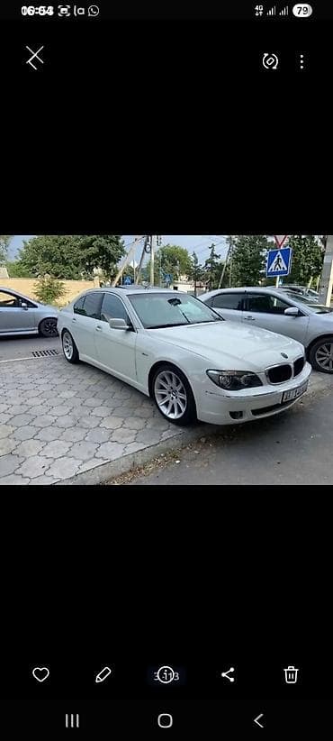 cadillac 700: BMW 7 series: 2007 г., 4.8 л, Типтроник, Бензин, Седан — 5