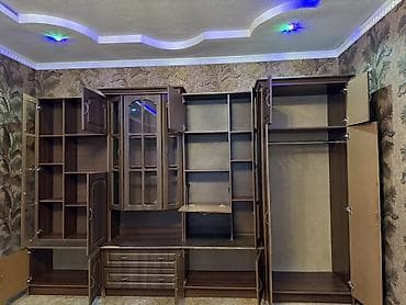 одностворчатый шкаф: Стенка-шкаф, Тип стенки-шкафа: Модульная, Для зала, Особенности: С отделением под телевизор — 3