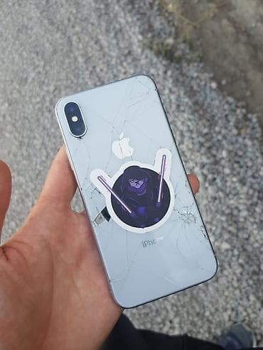 13 iphone: IPhone X, Б/у, 64 ГБ, Белый, Защитное стекло, 96 % — 2