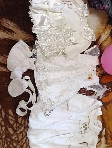 Детское платье, цвет - Белый, Б/у