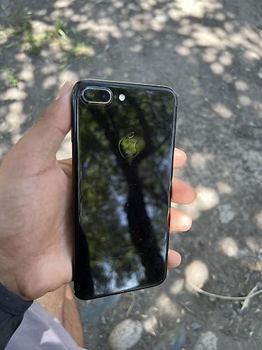 apple 6: IPhone 7 Plus, Б/у, 128 ГБ, Jet Black, Защитное стекло, 94 % — 2