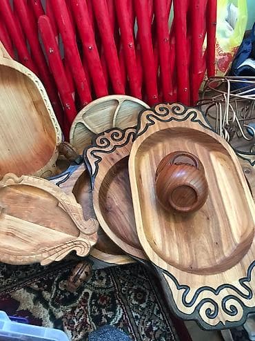 зеркальные посуды: Деревяная экопосуда на прокат! Кудаа тосуу,праздники,для этно фуршета — 1