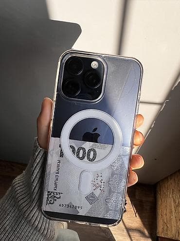 "айфоны цены": IPhone 15 Pro Max, Б/у, 512 ГБ, Black Titanium, Чехол, 84 % — 2