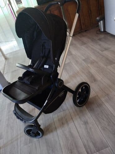 отдам даром прогулочную коляску: Коляска, цвет - Черный, Б/у — 8
