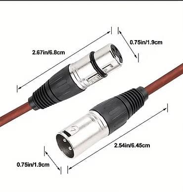 xlr: .кабель XLR 5метров (XLR3M–XLR3F), балансный - Разъёмы: 3‑контактный — 3
