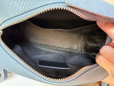 сумка ручной работы из натуральной кожи: Сумка из зернистой кожи, Италия. 
Состояние отличное — 7