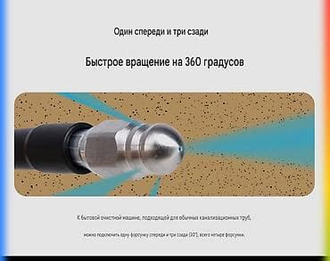 пылесос ручной: Гибкий шланг высокого давления для прочистки канализационных труб с — 1