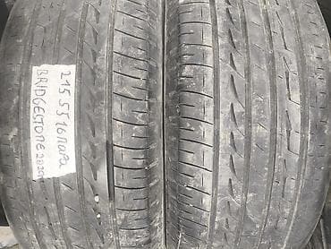Шины 215 / 55 / R 16, Лето, Б/у, Пара, Легковые, Bridgestone at lalafo.kg Шины 215 / 55 / R 16, Лето, Б/у, Пара, Легковые, Bridgestone