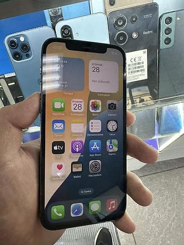 iphone 140 pro: IPhone 12 Pro, Б/у, 128 ГБ, Графит, 80 % — 3