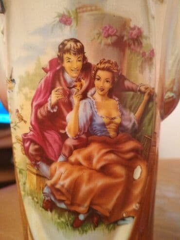 большая ваза: Ваза, новая, фарфор, "Мадонна", эксклюзив, уже антиквариат, очень — 6