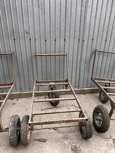 колёсики для мебели: Садово-строительная тачка и тележка, Стальная, Двухколесная, Б/у — 5