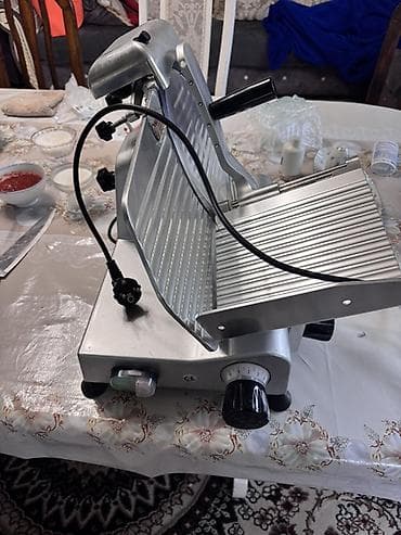 Кафелер, ресторандар үчүн: Профессиональный электрический слайсер для нарезки - Модель: MS 250 — 4