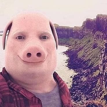 маска фури: Маска-накладка «Свинка» для костюмированных мероприятий и фотосессий — 1