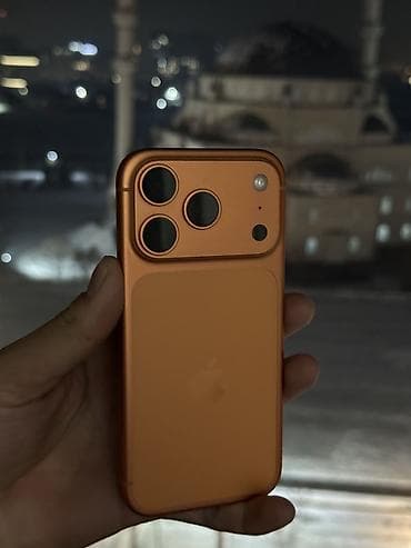 бишкек айфон 7: IPhone 17 Pro, Колдонулган, 256 ГБ, Ток сары, Коргоочу айнек, Куту, 100 % — 2