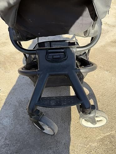 Коляски: Коляска, цвет - Черный, Б/у — 5