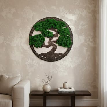 шкура пони: ЭКОдекор. Дерево жизни диаметр 50 см. состав: дерево, акриловые — 3