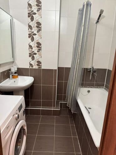 2 ком квартира джал в аренду: 2 комнаты, Агентство недвижимости, Без подселения, С мебелью полностью — 9